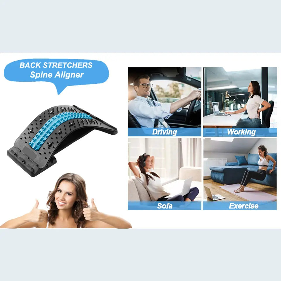 Back Stretcher Multi-Level Adjustable Massager