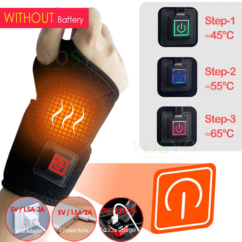 Electrically Heated Wrist Support sleeve